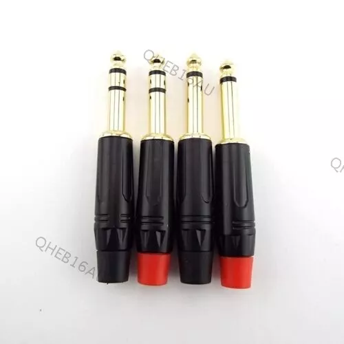 Jack 6.35mm connector stereo 6.35 amplifier microphone plug 6.35mm jack  plug 6.5mm connector stereo audio plug jack