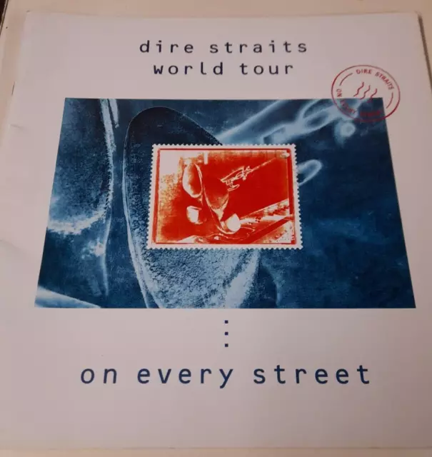 DIRE STRAITS On Every Street World Tour Programme 12" x 12"