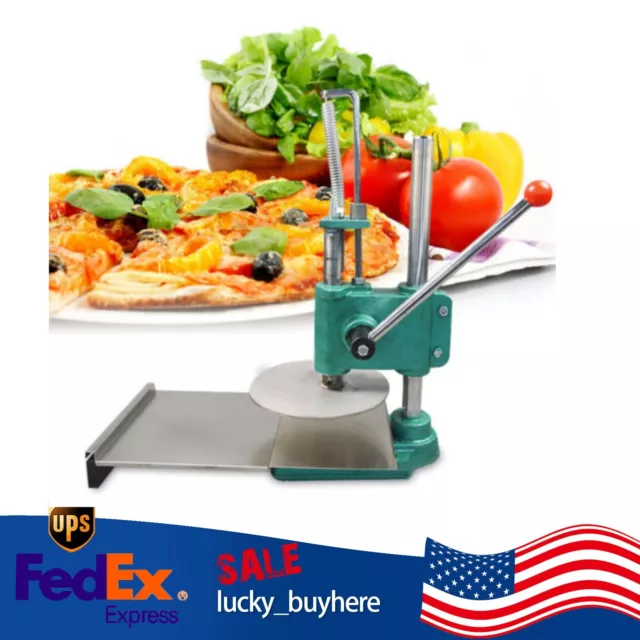 9.5" Household Manual Pastry Press Pizza Dough Maker Stainless Steel Press