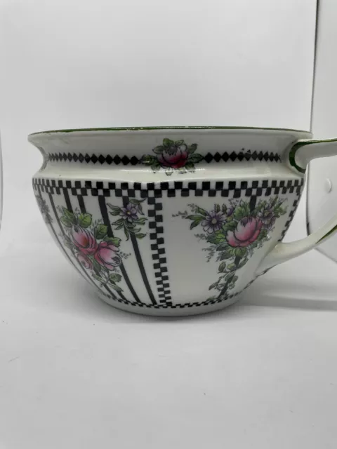 Vintage ceramic chamber pot S Hancock  & Sons "Argosy" pattern. Made in England