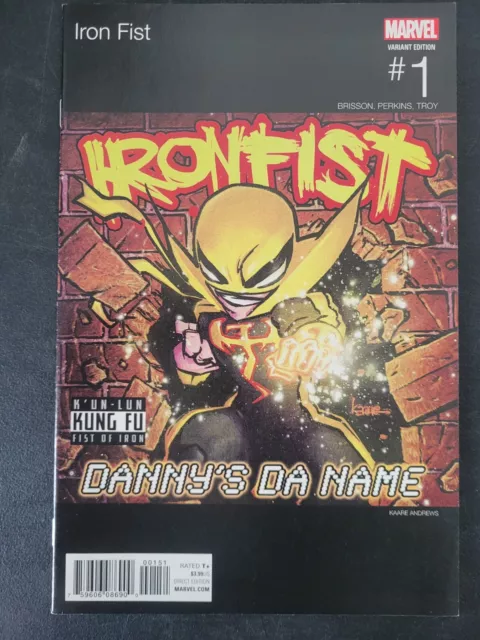 Iron Fist #1 (2017) Marvel Comics Kaare Andrews Hip Hop Variant Cover