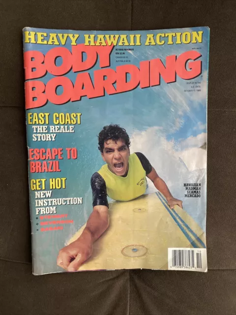 Vintage 80’s Bodyboarding Magazine -Oct / Nov 1989 Heavy Hawaiian Action / Boyle