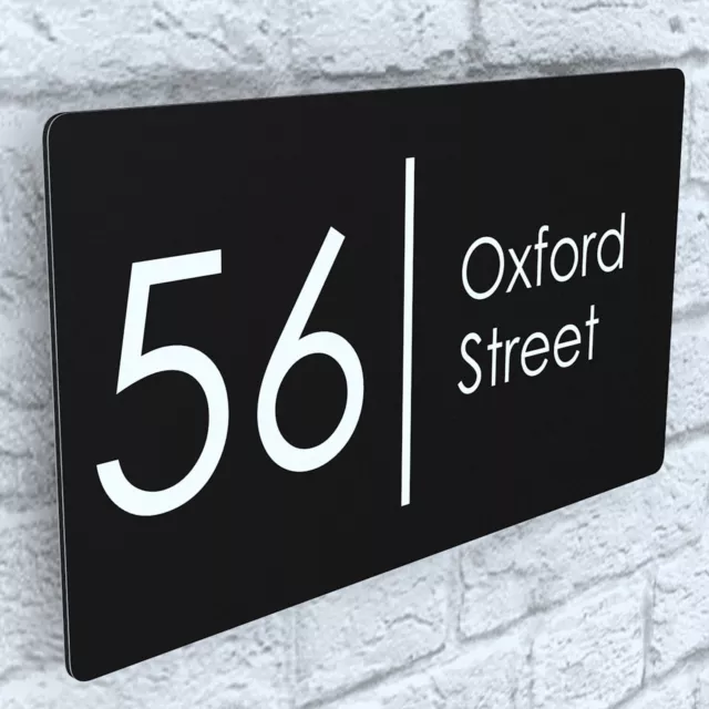 House Number Plaques Floating Effect Acrylic Signs Door Plates Name Wall Display