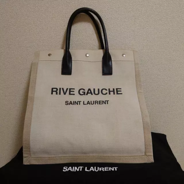 YVES SAINT LAURENT Rive Gauche Tote Bag Large Authentic Used $649.99 ...