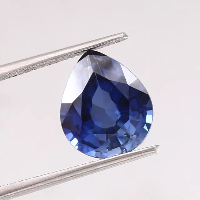 AAA Natural Flawless Ceylon Blue Sapphire Loose Pear Cut Gemstone 10x8MM