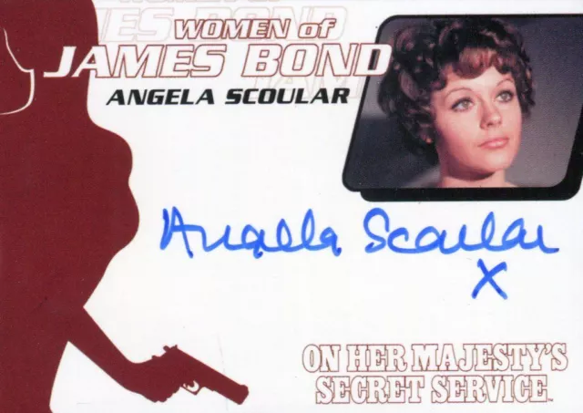 James Bond Heroes & Villains Bond Women Angela Scoular Autograph Card WA36