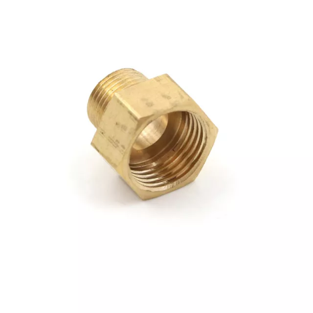 1/2" BSP Female x 3/8" BSP Male Thread Connection Brass Pipe Fitting Adapter BDA