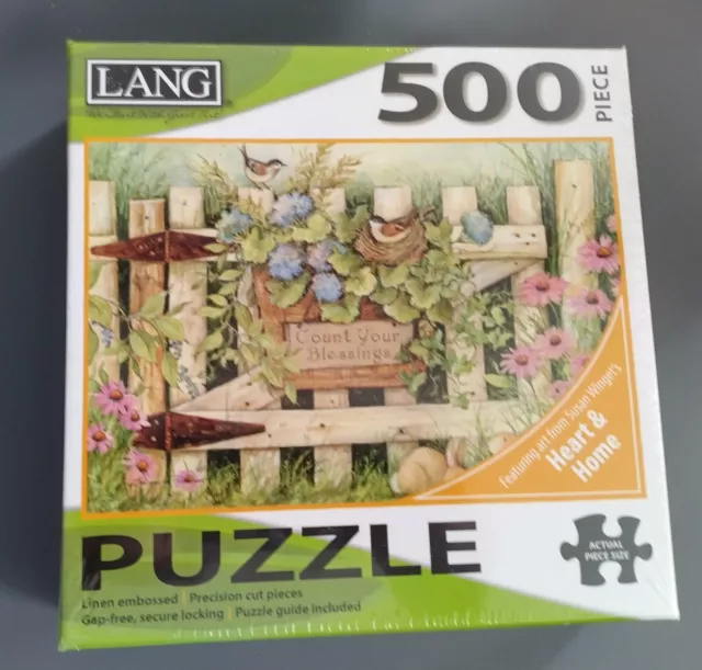 Lang Susan Winget 500-Piece/ Count Your Blessings/ Heart & Home Jigsaw Puzzle