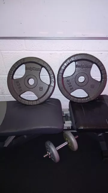 2 X 20kg BodyMax Olympic 2 Inch Weight Plates