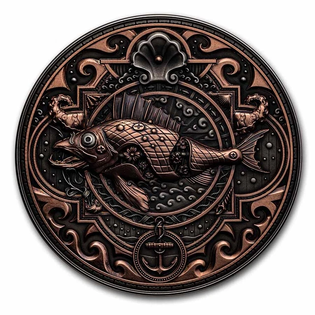 2022 Niue 2 oz Silver Metal Fish: 20,000 Leagues Under the Sea - SKU#257171