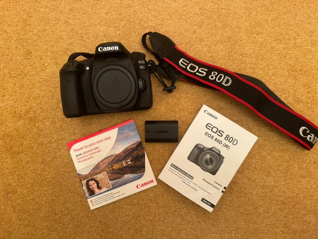 Canon EOS 80D 24.2MP Digital SLR Camera Body Only - Black