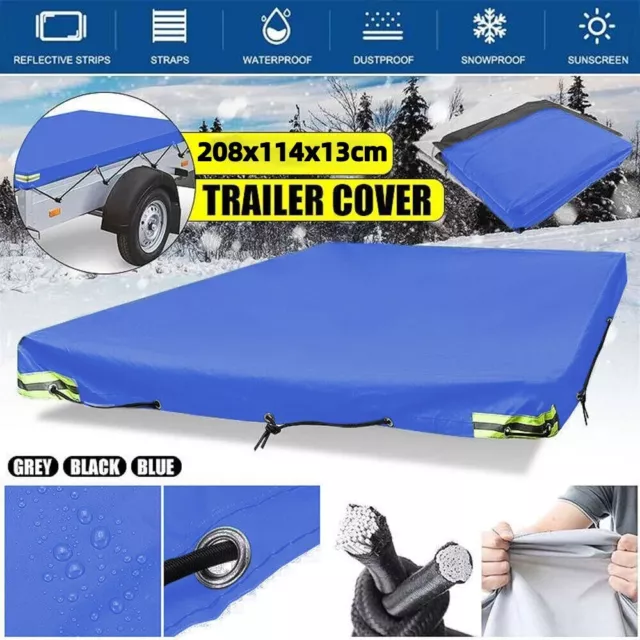 208X114cm Trailer Tarpaulin Waterproof Tarpaulin Flat Tarpaulin With Rubber Rope 3