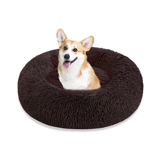 Dog Bed & Cat Bed, Calming Anti-Anxiety Donut Dog Cuddler Bed, Machi... All Sale