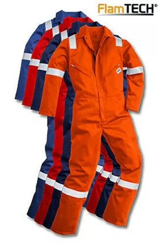 Pioner Flame Retardant Overalls, Boilersuit, Riggmaster, Heavyduty Size 52"