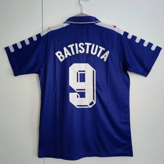 MAGLIA CALCIO RETRO Fiorentina 1998/99 – Batistuta #9 – Taglia M