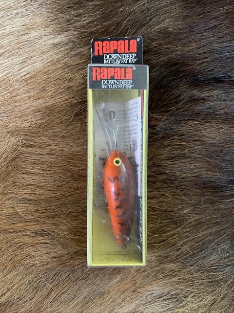 Leurre Rapala Rattlin Fat Rap RFR-5 FT Fire Tiger (fabriqué En Irlande)