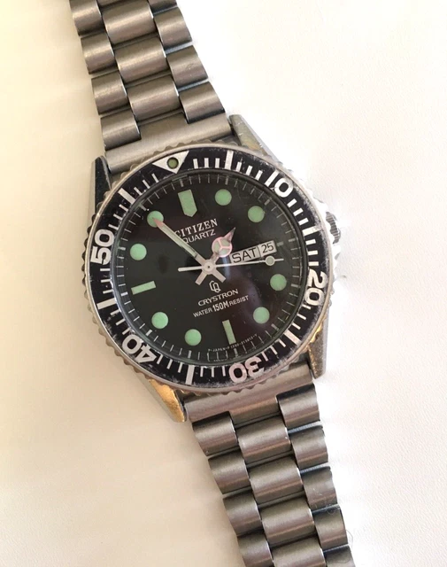 Citizen Quartz Citizen 150m VINTAGE 1980 CITIZEN Crystron Diver