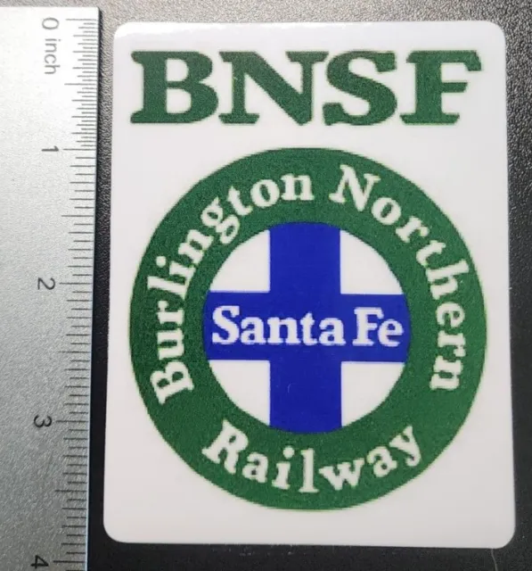 BNSF Burlington Northern Santa Fe Railroad Train Sticker Decal Rustic look NEW