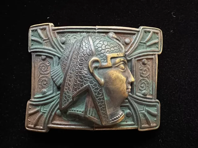 Victorian Interlocking Belt Buckle Egyptian