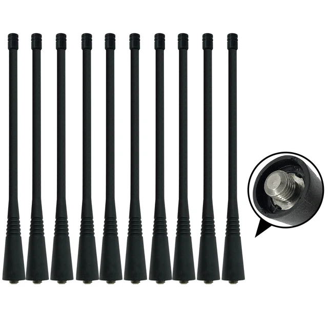 10Pcs PMAE4016 6.5" UHF Antenna For CP185 CP200 PR400 HT750 HT1250 SP50 Radio