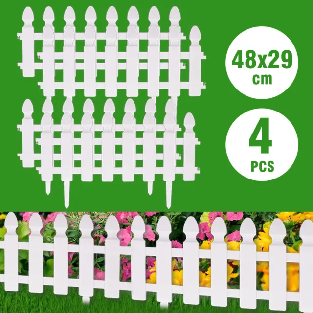 Plastic Garden Edging Lawn Plant Flower Fence Border Pannel Yard Landscape Decor