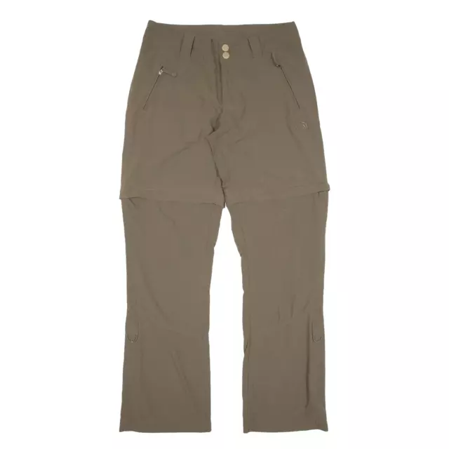 Pantaloni THE NORTH FACE Zip-off gambe marroni regolari nylon dritto donna W29 L30