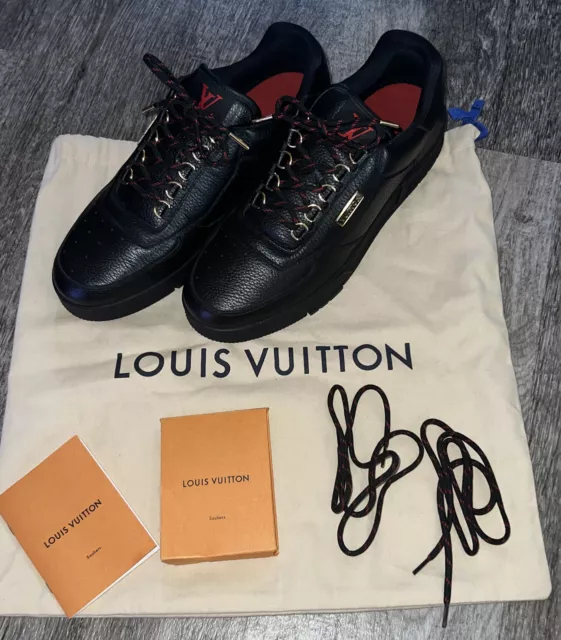 Authentic Louis Vuitton Slalom sneaker size 5.5LV fits 7US Red Nubuck