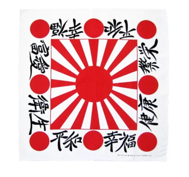 JAPAN JAPANESE Battle Rising Sun Flag BANDANA HEAD WRAP Face Mask Neck SCARF W