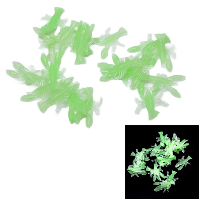 9g Lumineux Squid Jigs Artificielle Crevette Leurres De Pêche avec 2