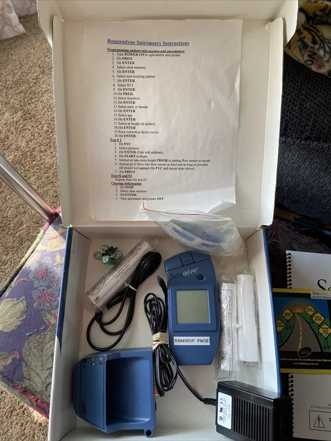 Burdick Sensaire Portable Spirometer W/ Accessories