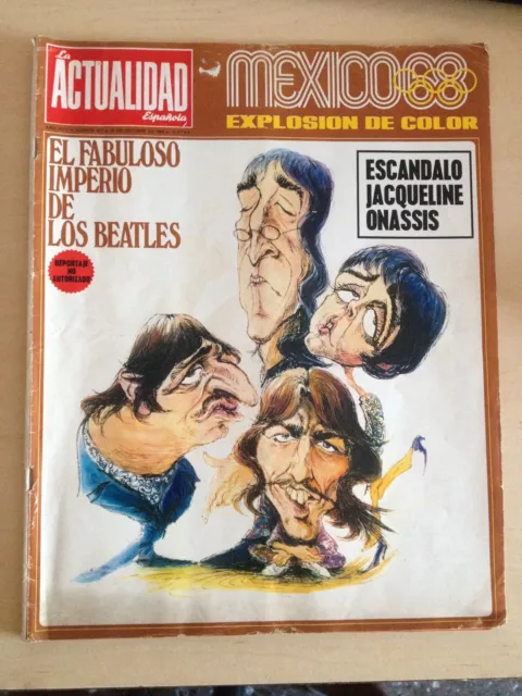 Beatles - Revista Original Spanish Magazine "La Actualidad Española" Num. 877