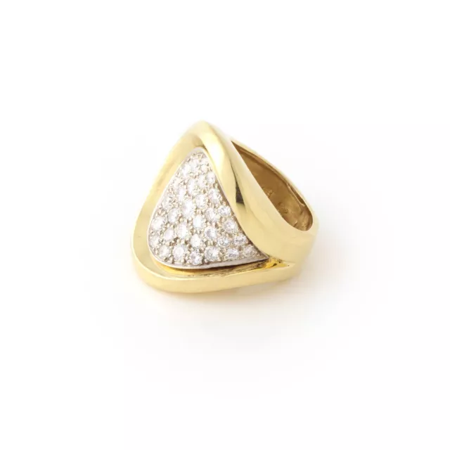 Boris LeBeau 18K Yellow Gold & Diamond Pave Statement Ring 3