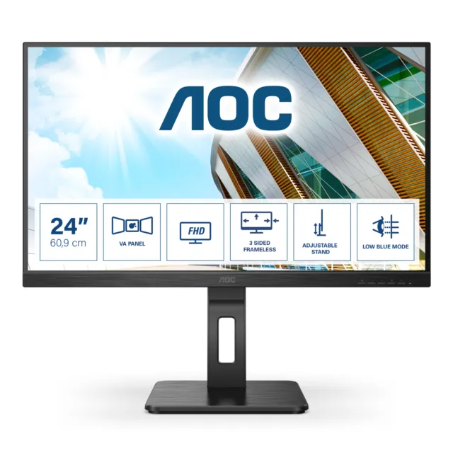 AOC 24P2QM Office Monitor - IPS, Höhenverstellung