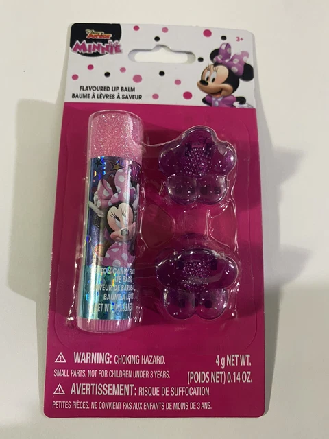Disney Junior Minnie Mouse Cotton Candy Flavor Lip Balm & 2 Barrettes 2