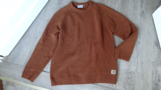 Carhartt WIP Pullover Anglistic Sweater Gr. L Strickpullover Lambswool