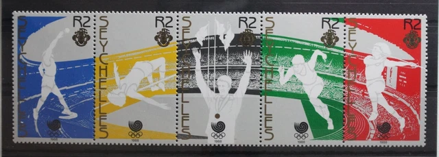 Seychellen 666-670 postfrisch als Fünferstreifen #UO742