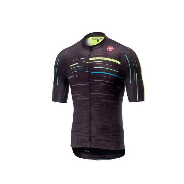 Castelli Maglia Estiva Tabula Rasa Multicolor Dark Gray/Yellow Fluo