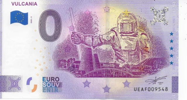 Billet 0 Euro 2020-5 Vulcania