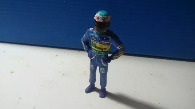 Scalextric figura artesanal  resina 1/32 M.Schumacher Benetton 1995