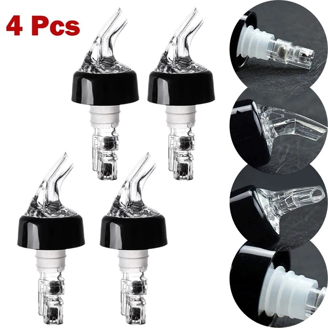 Lot De 4 Becs Verseurs à Liqueur En Plastique Transparent Pour