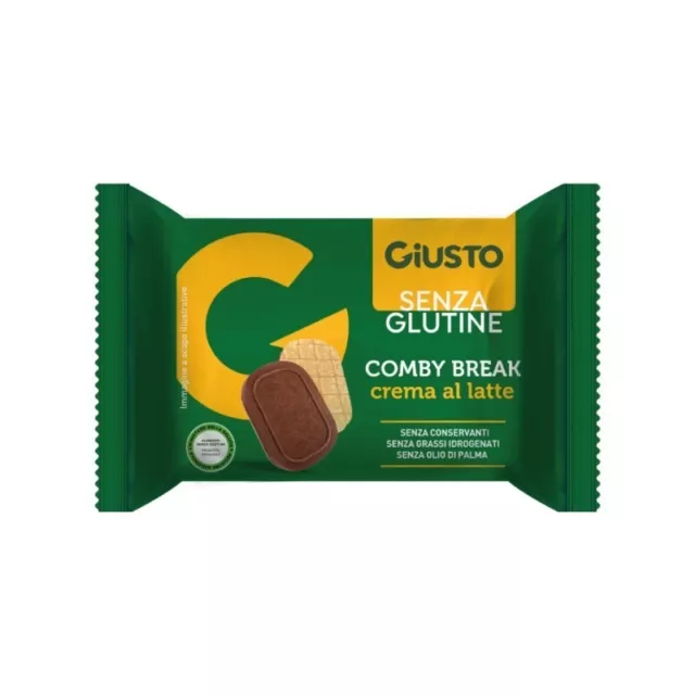 GIUSTO Gluten Free Comby Break - Biscuit With Milk Cream 26 G