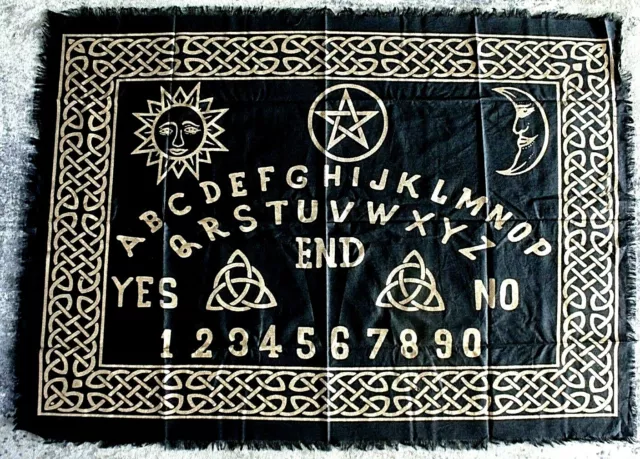 OUIJA Spirit Board Cotton Altar Cloth Wall Table Decor Spiritual Summoning Wicca