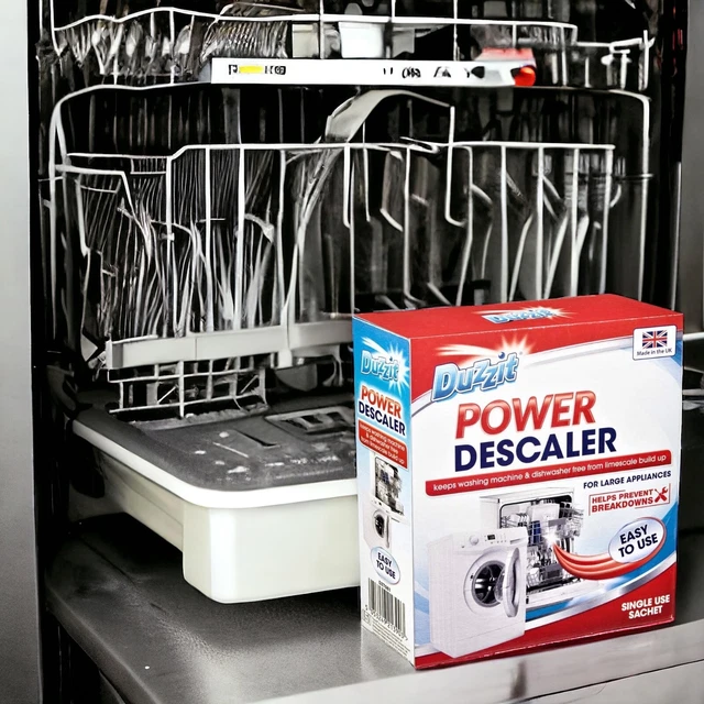DESCALER FOR WASHING Machine Dishwasher Limescale Removal 80G Duzzit