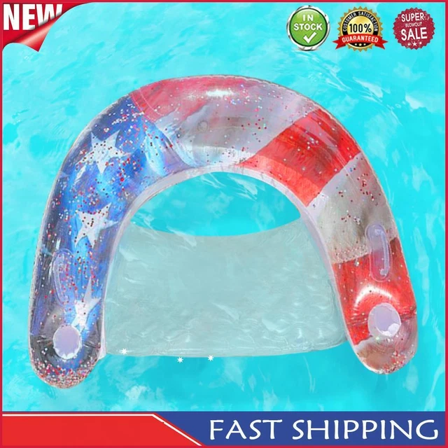 PVC Lounger Floating Toys Comfortable Sequin Water Recliner Mats for Summer Pool