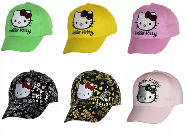 Cappelli estivi da baseball bambini bambine Hello Kitty bambini nuovi P&P gratuiti