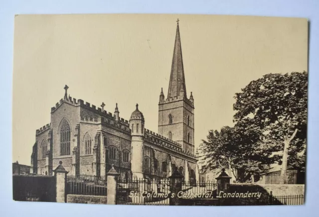 Postcard St Columb's Cathedral Londonderry Northern Ireland Unposted Valentines