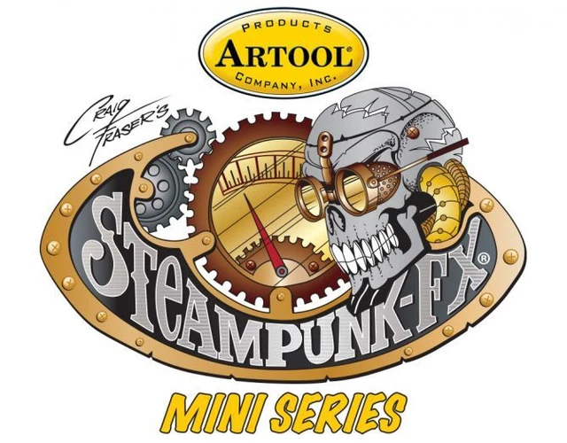Artool Freehand Airbrush Stencil Steampunk FX Craig Fraser Mini Series Set of 6