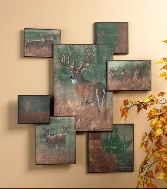 Natures Plan Whitetail Deer Wall Collage by Michael Sieve Wild Wings