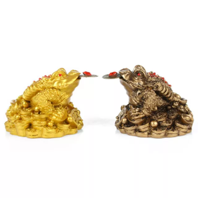 Craft Chinese Feng Shui Lucky Three Legged Money Toad Fortune Frog Home Decor