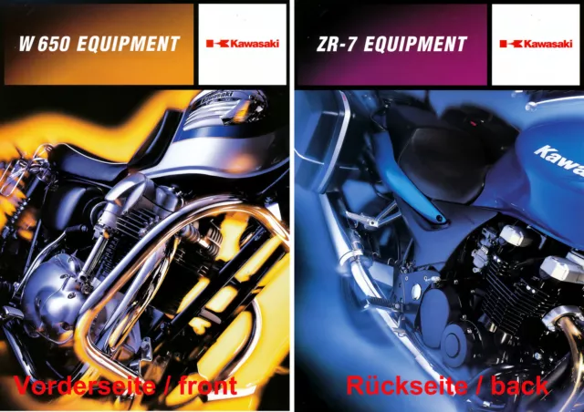 1999 Kawasaki Equipment ZR-7 WR 650 Brochure 6/99 D Brochure Brosjyre Catalog